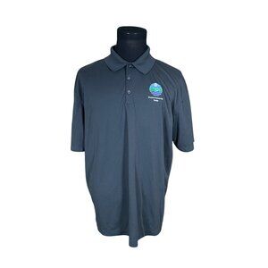 Nike Golf Men's Dri-Fit Grey Short Sleeve Polo Shirt XL ExxonMobil